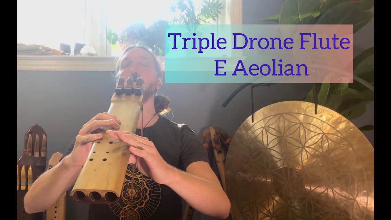 Triple Poplar Native American Style Aeolian Flute Key of E