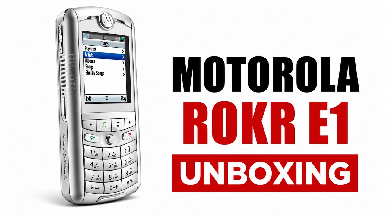 Motorola Rokr E1 Unboxing 4K &mdash; with all original accessories | Released in 2005