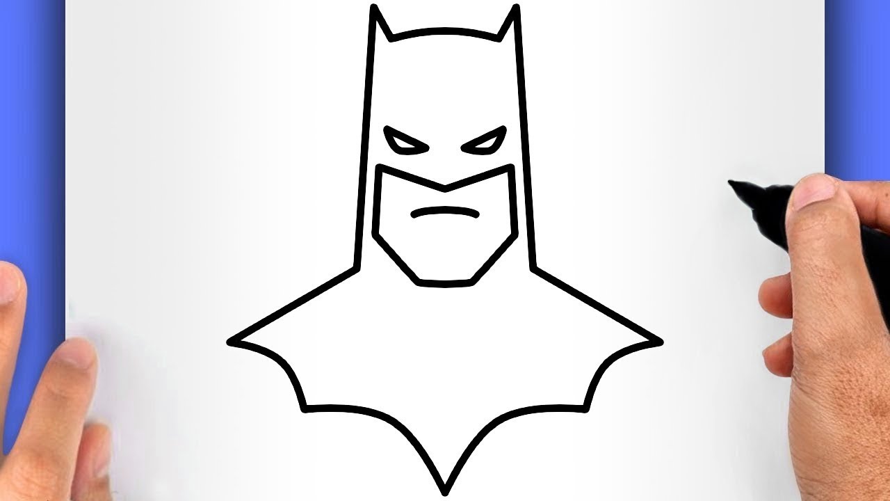 C&Oacute;MO DIBUJAR A BATMAN (F&Aacute;CIL PASO A PASO) | DIBUJOS DE BATMAN