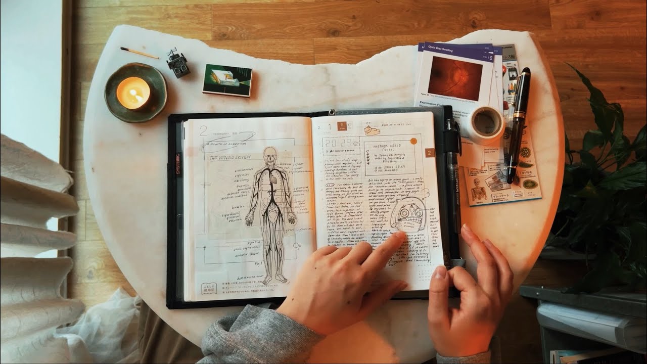 Мой Hobonichi стал для меня спасением во время экзаменационной сессии~ и, наконец, прощаюсь с ним...