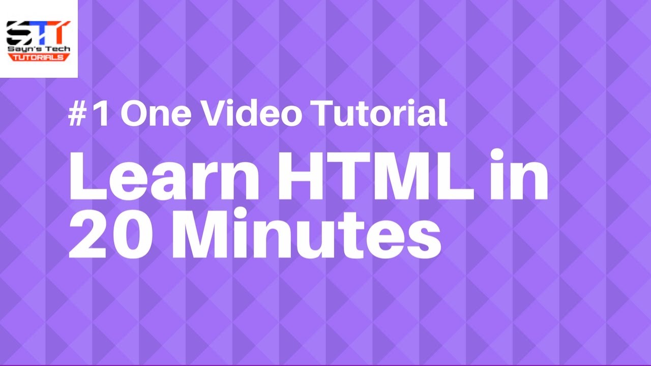 Learn HTML Basics in 20 Minutes [ Hindi Tutorials ]