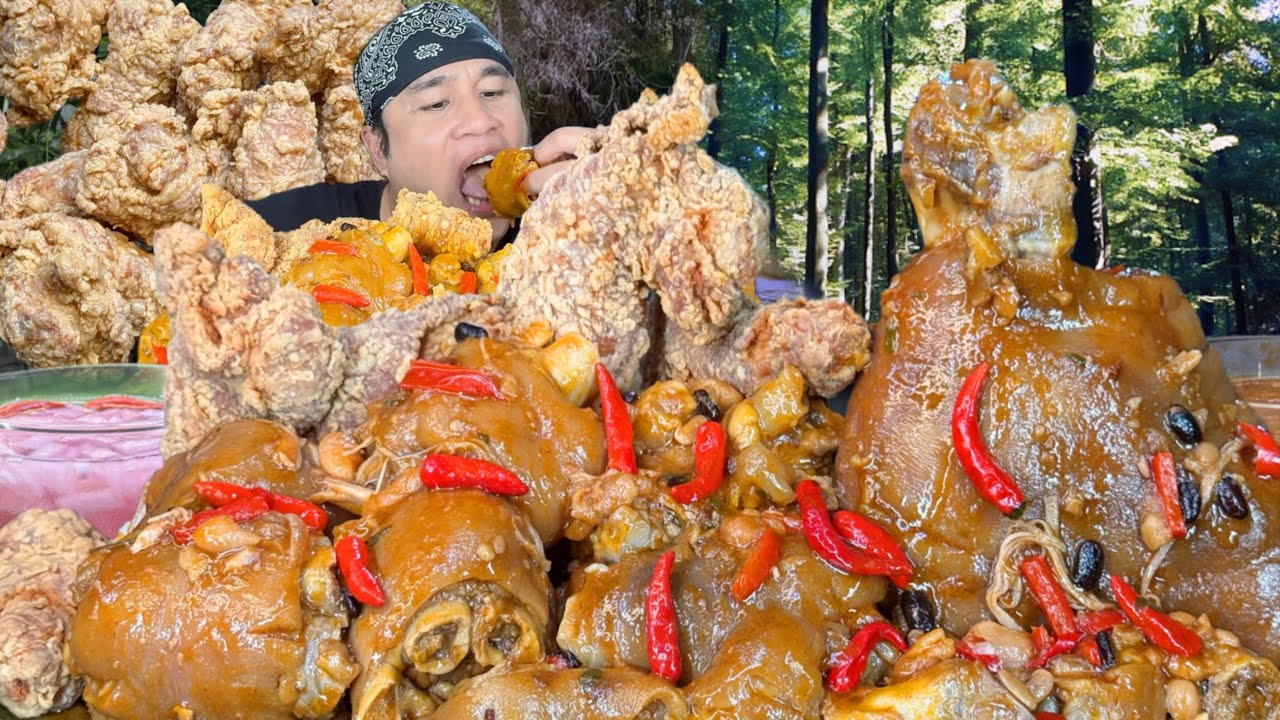 Special Spicy Balbacua & Crispy Breaded Chicken Mukbang Eating Show