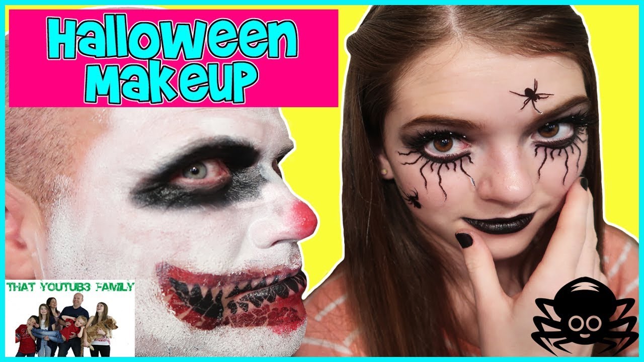 Trying HALLOWEEN MAKEUP KITS! Are They Worth It? / That YouTub3 Family