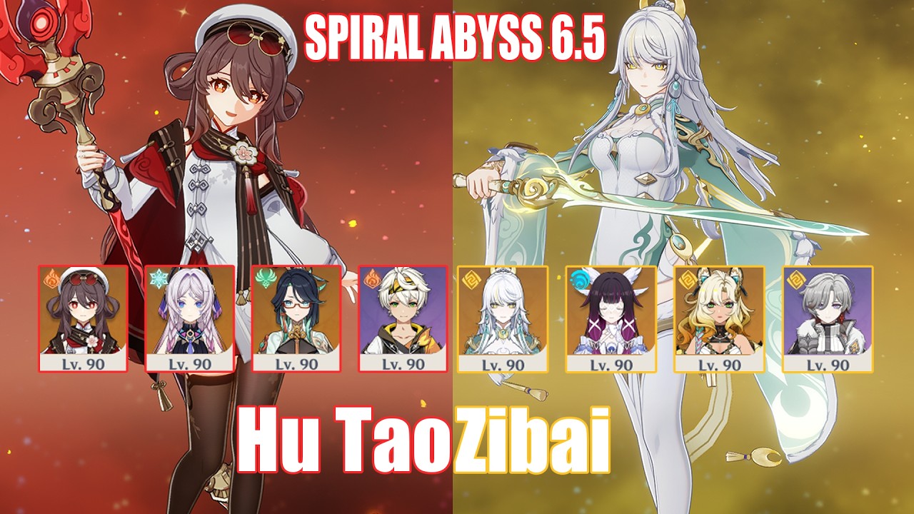 C1 Hu Tao & C0 Zibai | Spiral Abyss 6.5 | Genshin Impact