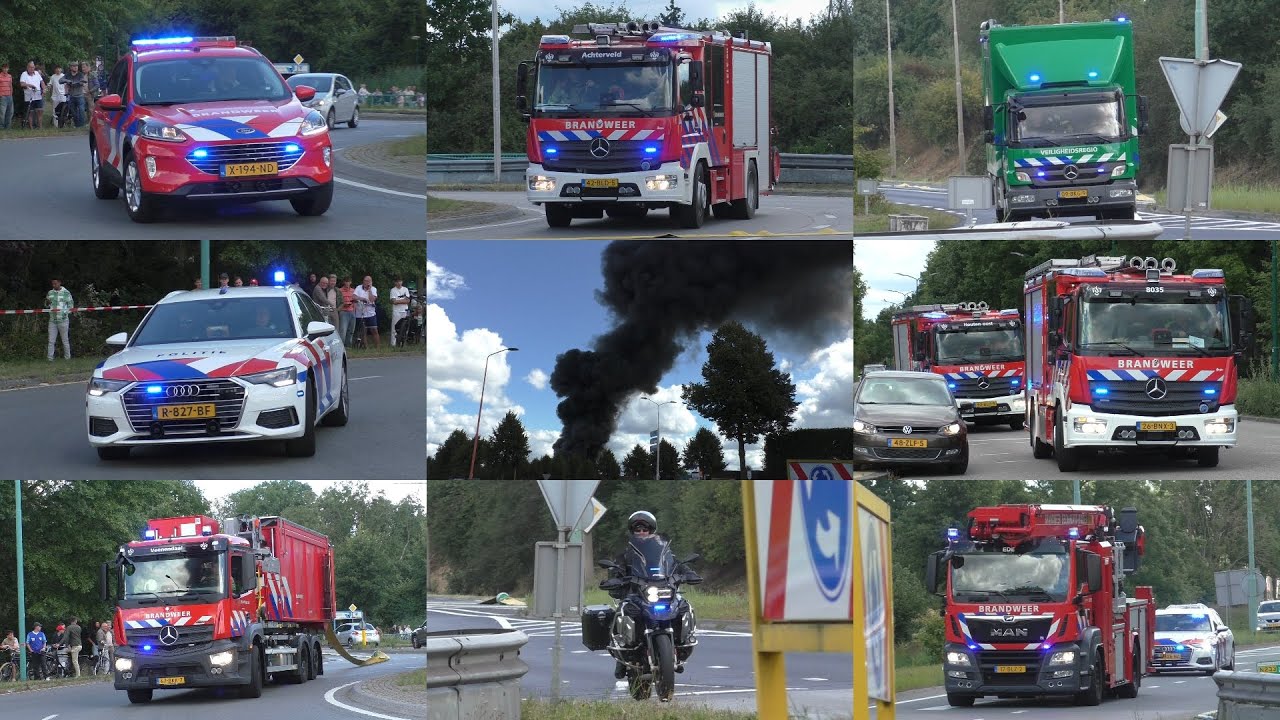 [GRIP 1/PRIMEURS] Hulpdiensten rukken massaal uit voor een Zeer Grote brand in Veenendaal!