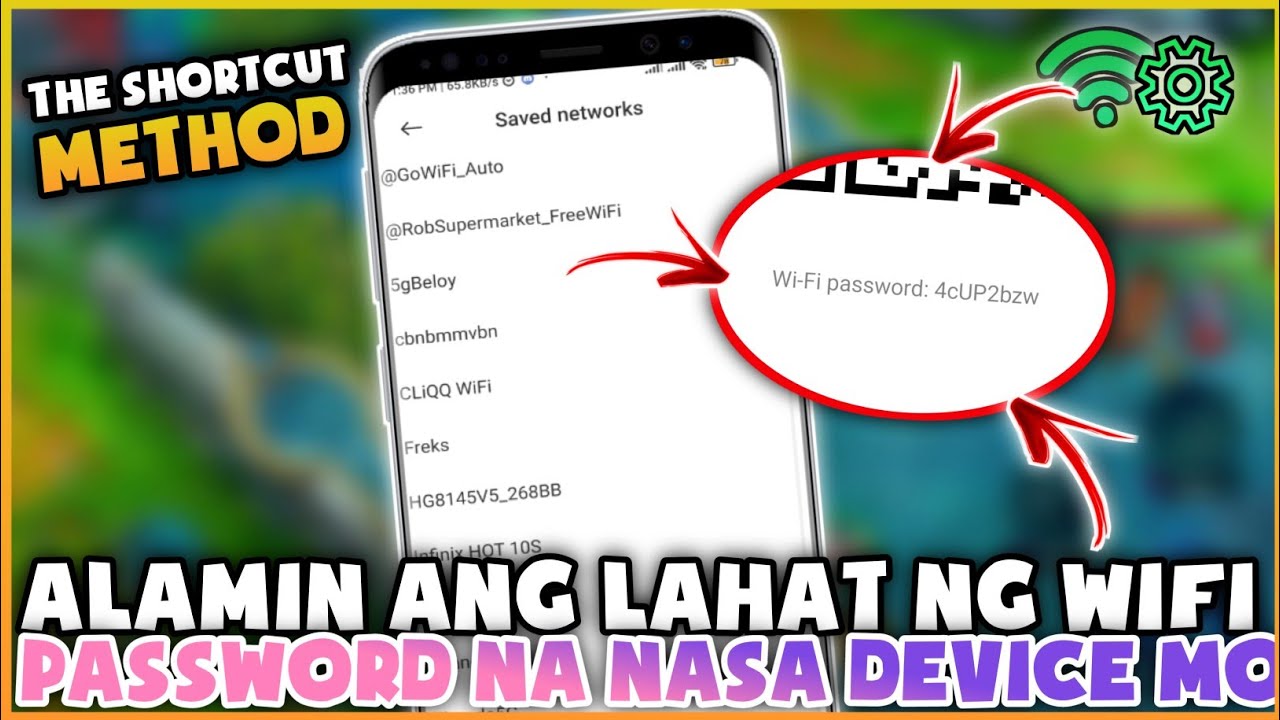 PAANO MALAMAN ANG WIFI PASSWORD NG LAHAT NG WIFI NA NA-CONNECTKAN MO || Basic Guide and Shortcut Way