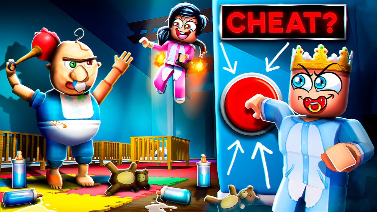 ESCAPE EVIL BABY But We CHEATED In Roblox