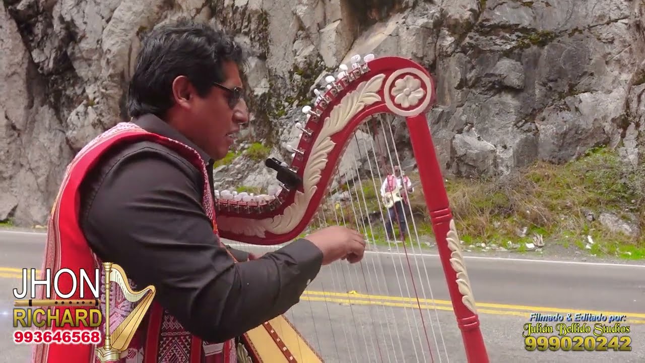 JHON RICHARD Y SU ARPA - 4K ULTRA - POR UNOS OJOS - FONO: 993646568