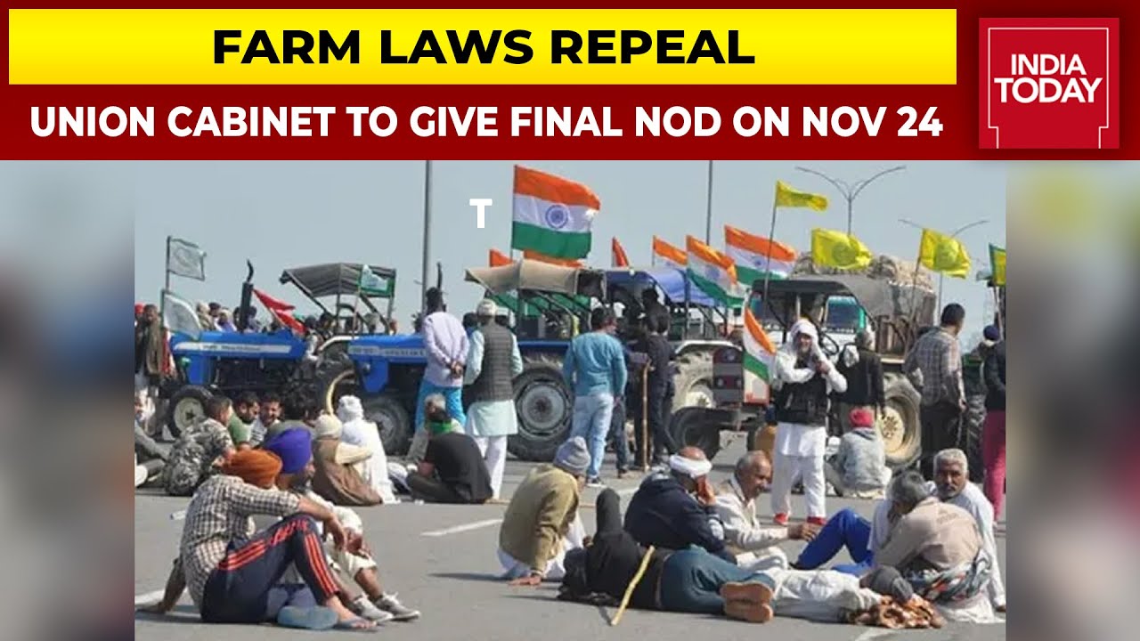 Union Cabinet To Give Final Nod To Repeal All Three Farm Laws On November 24, Say Sources