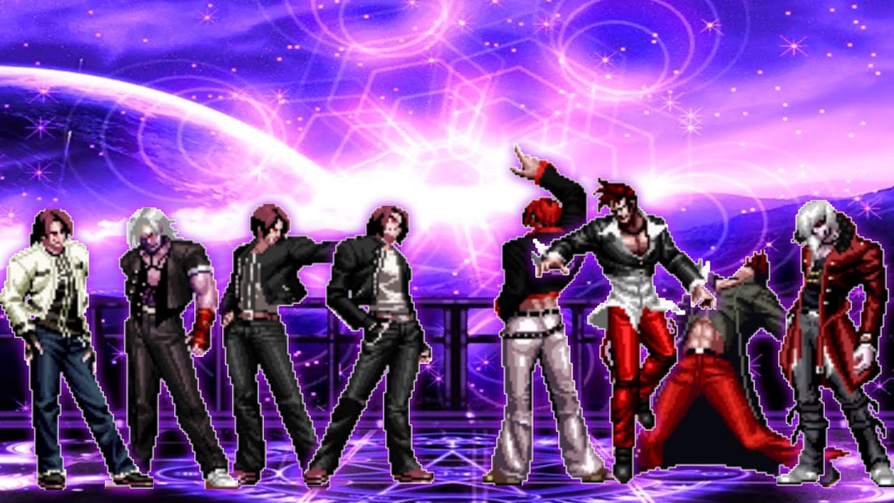 Orochi Kyo Team VS. Orochi Iori Team [KOF MUGEN]