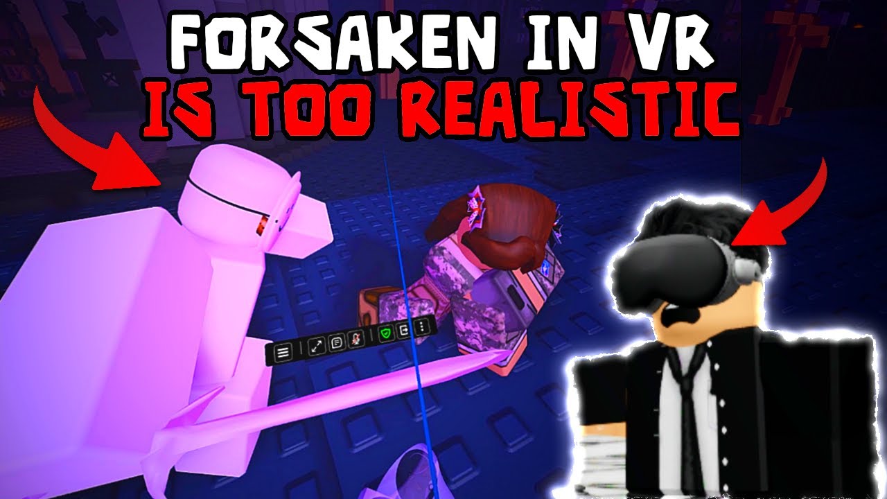 FORSAKEN in VR is TERRIFYING!!! | I Tried Roblox Forsaken in Vr | Forsaken Vr Gameplay #forsaken