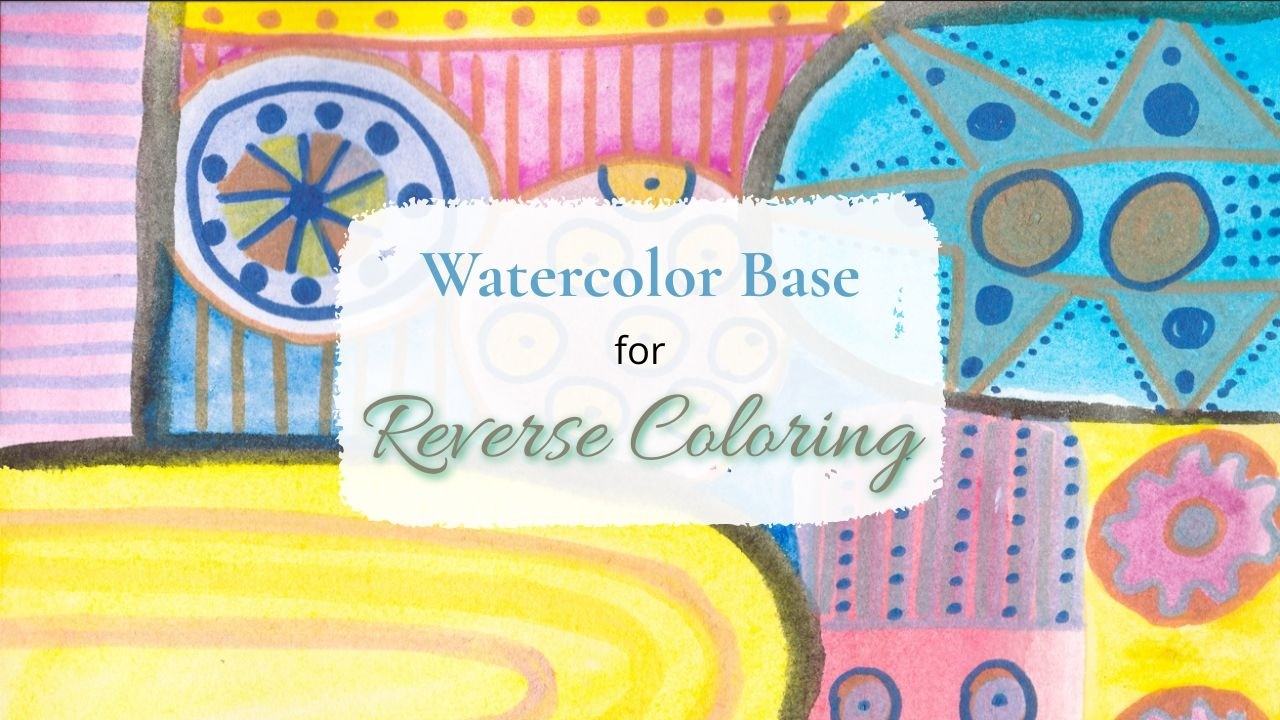 Watch This Watercolor Background Turn Into a Pattern (No talking)