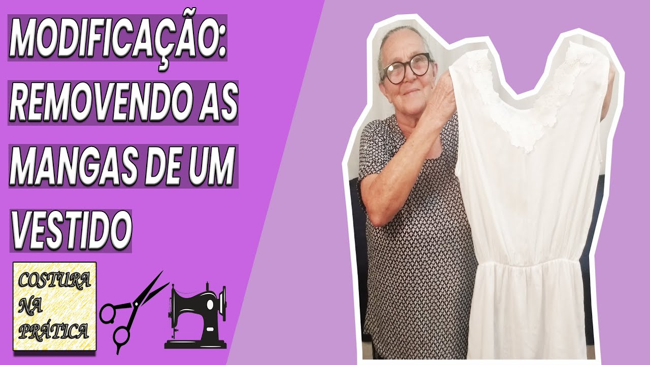 Modificação - Removendo As Mangas De Um Vestido