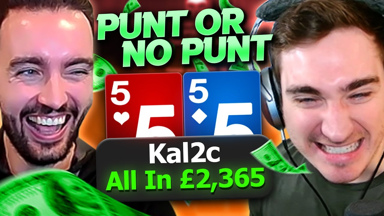 Kal2c's INSANE BLUFF in a £5/£10/£20 Live Game!  | Punt or No Punt?! with @kal2c622