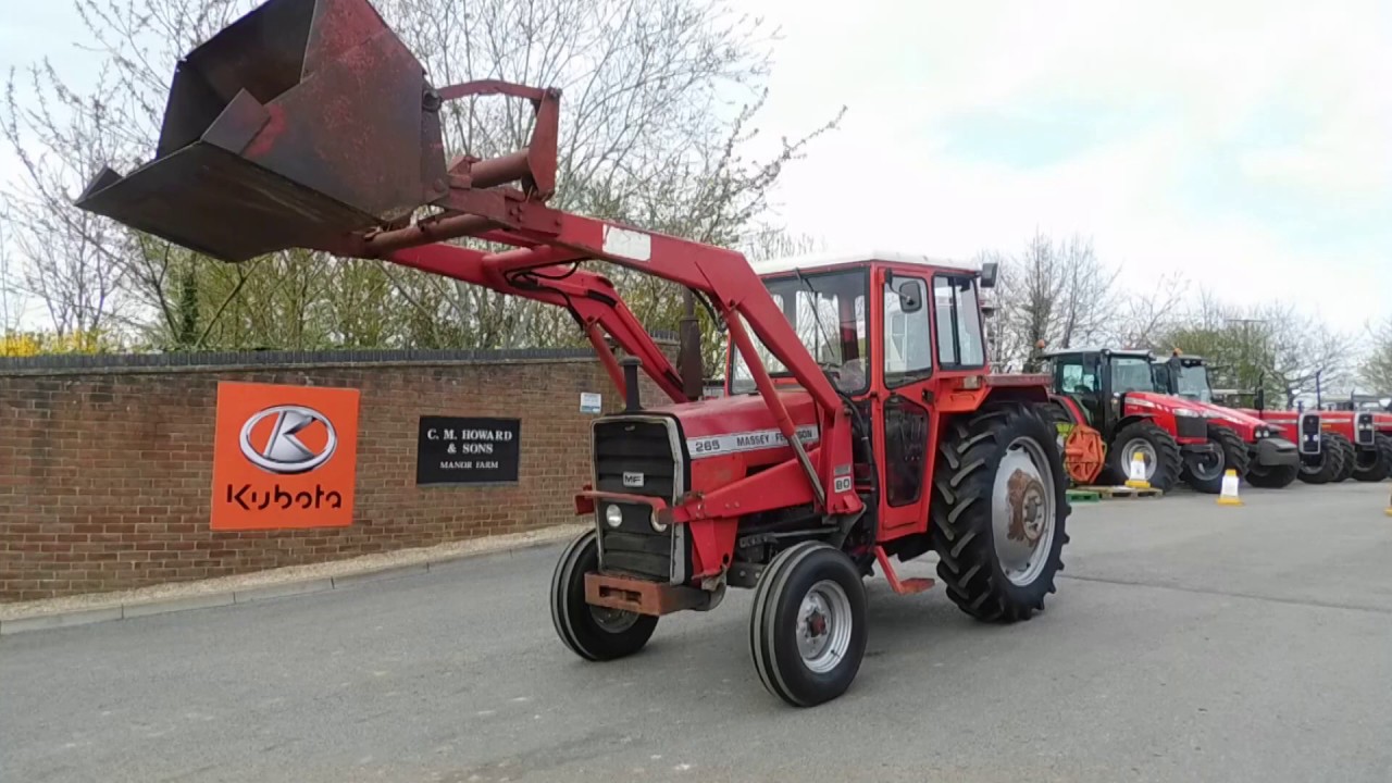 MASSEY FERGUSON 265 & 80 LOADER CUSTOMER VIDEO