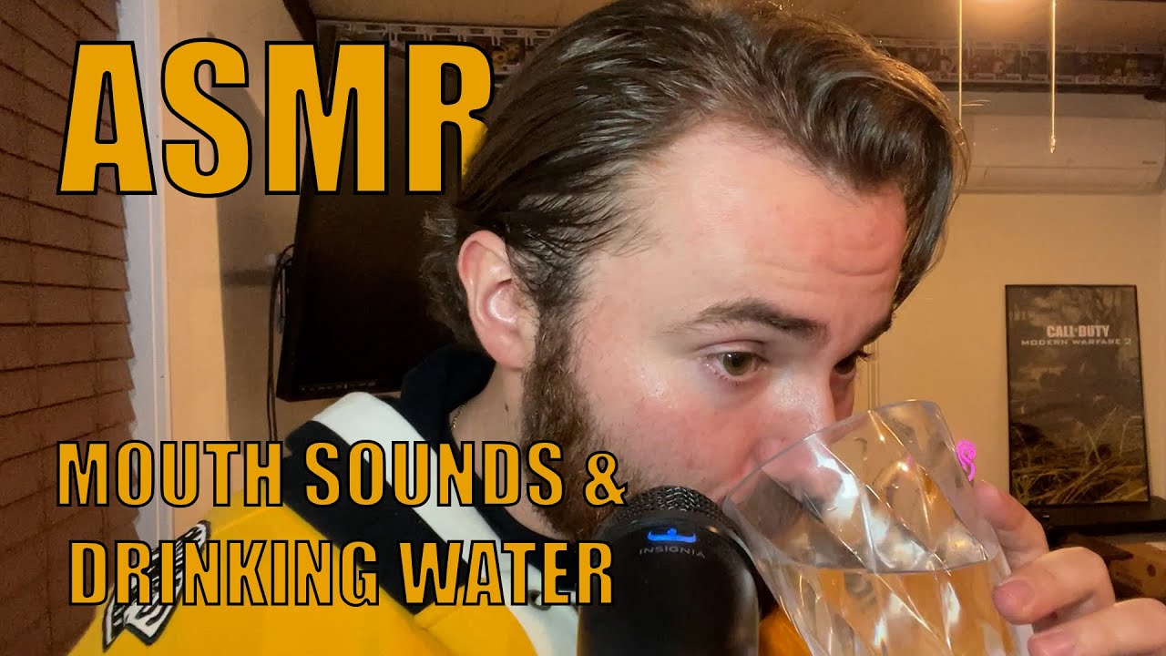 ASMR Mouth Sounds & Drinking Water!