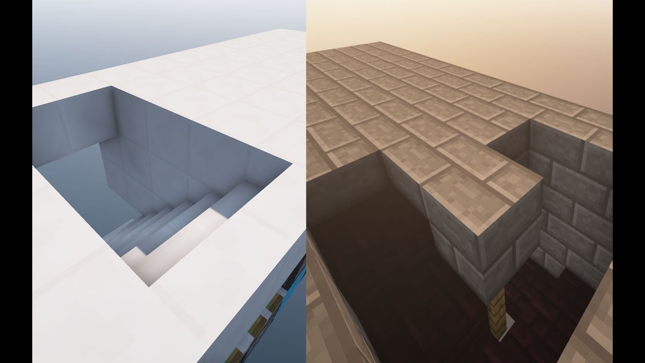 [Showcase]Smallest Seamless 2 Wide Hidden Staircase & 3x3 Spiral Staircase(Java 1.11+)
