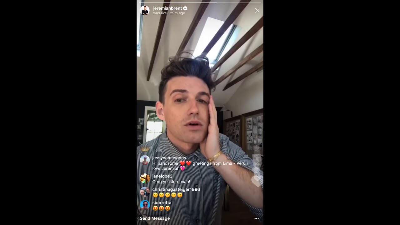 Jeremiah Brent Instagram Live 18/04/18