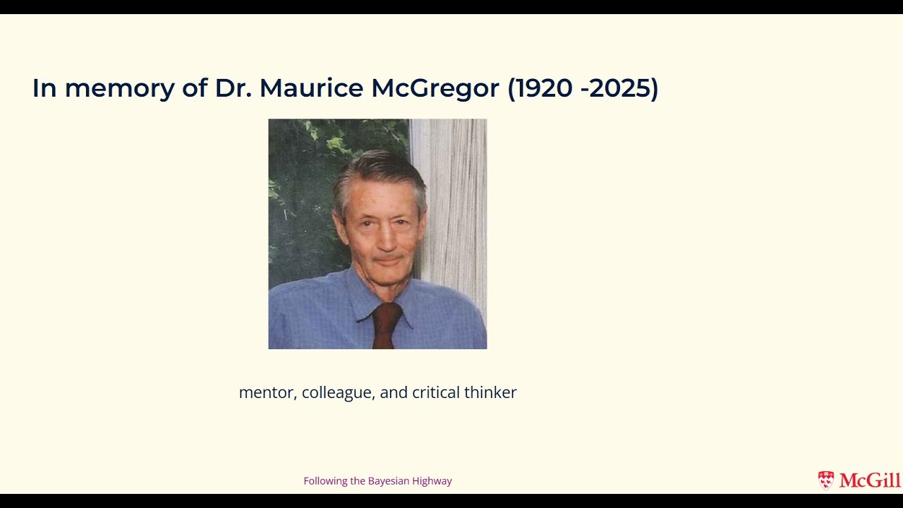 Oct 28,2025 Meta-analysis to Meta-cognition-Following the Bayesian Highway by Dr.James Brophy,MD PhD