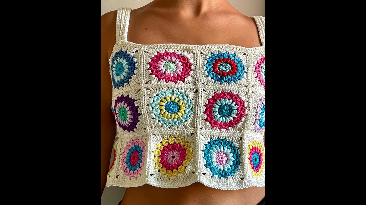 Come fare un Top crop Granny Sunflowers