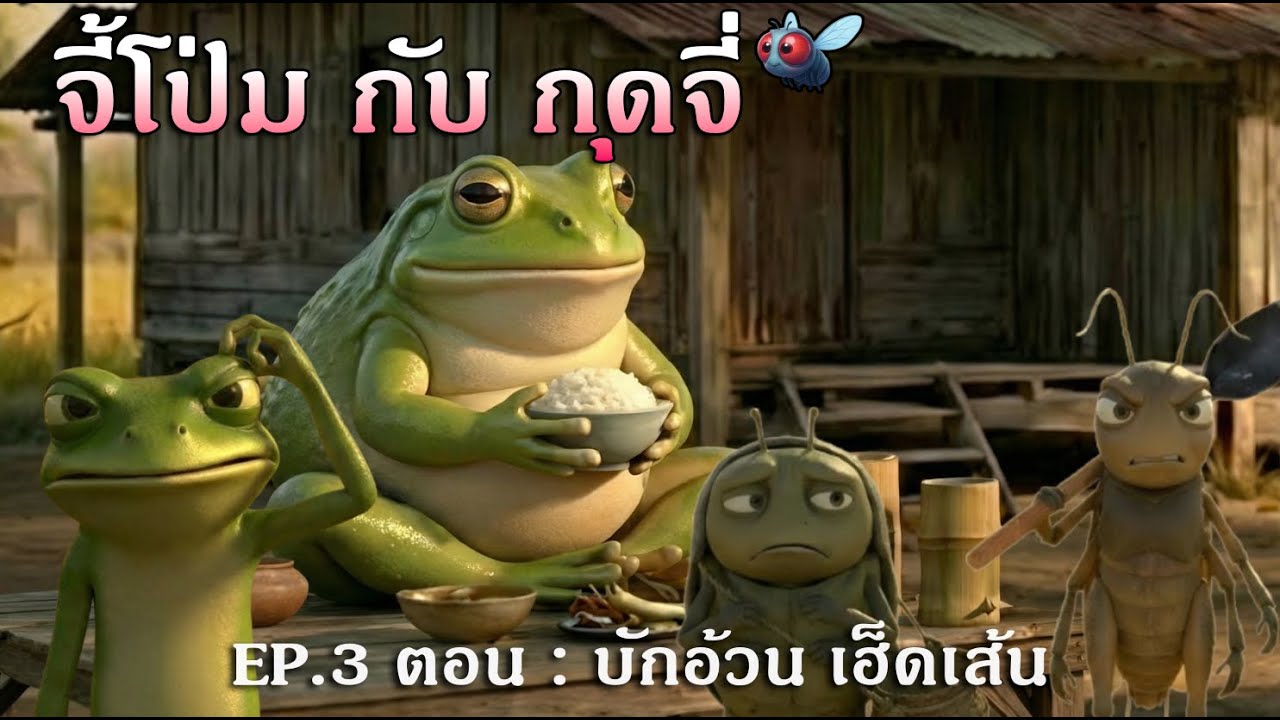 จี้โป่ม กับ กุดจี่ - EP.3 ตอน : บักอ้วน เฮ็ดเส้น