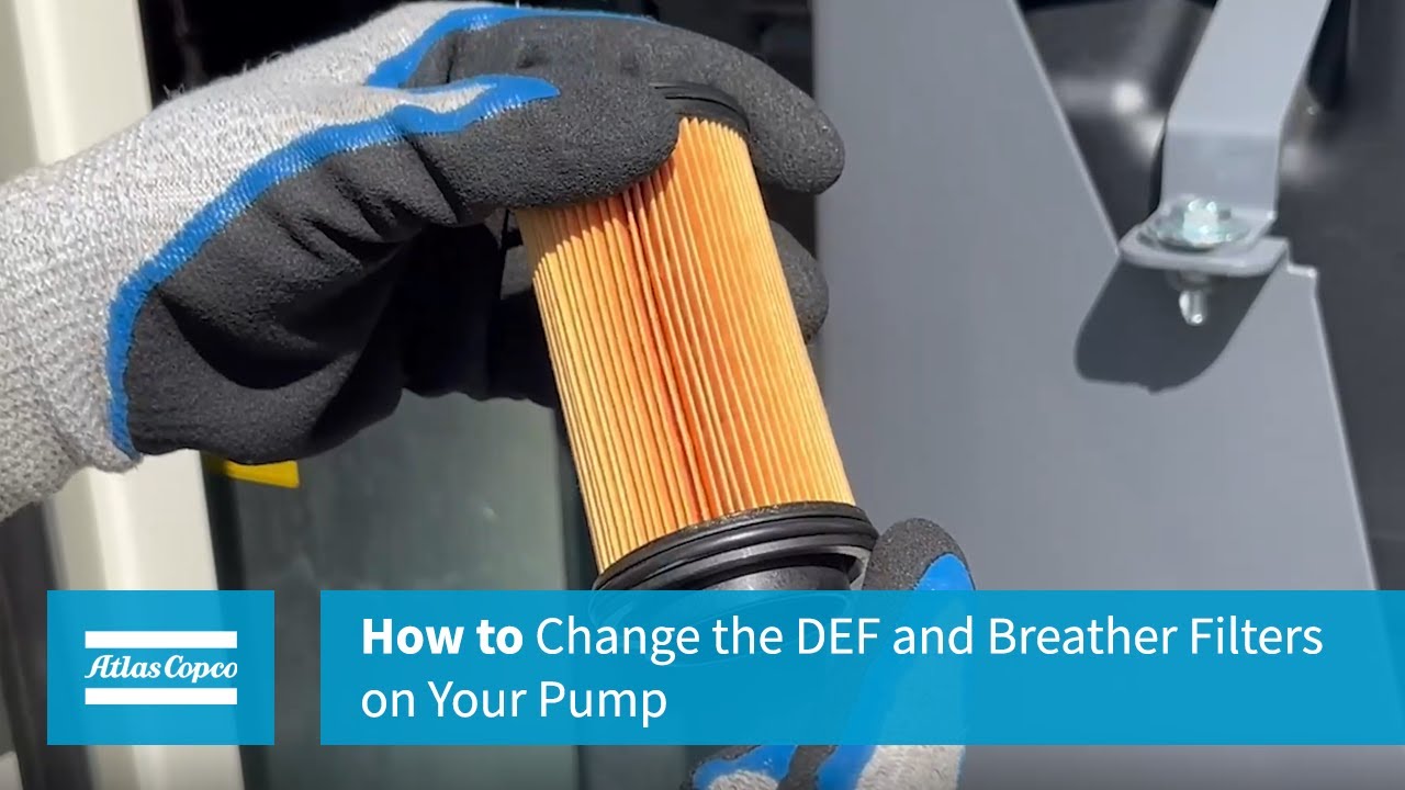 How to Change the DEF and Breather Filters on Your PAC F88 Pump (Atlas Copco)