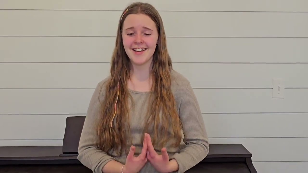 Kourtney Van Alfen audition for Singing in the Rain jr.