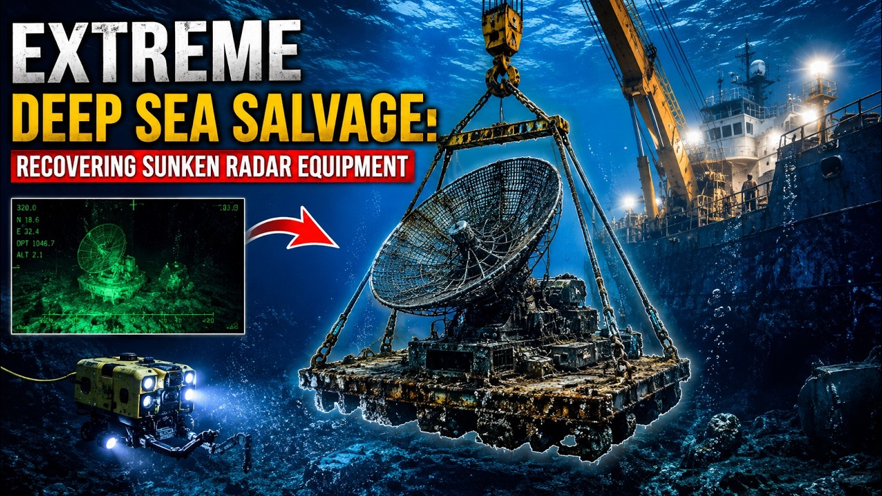 Extreme Deep Sea Salvage: Recovering Sunken Radar Equipment #deepseasalvage