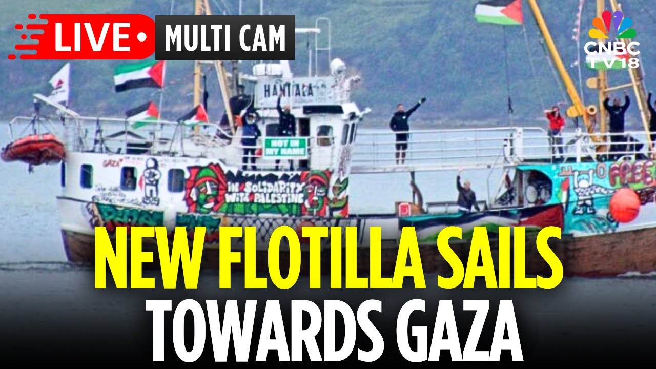 Freedom Flotilla Coalition LIVE: New Flotilla Sails Towards Gaza as Israel Forces Intercept | N18G