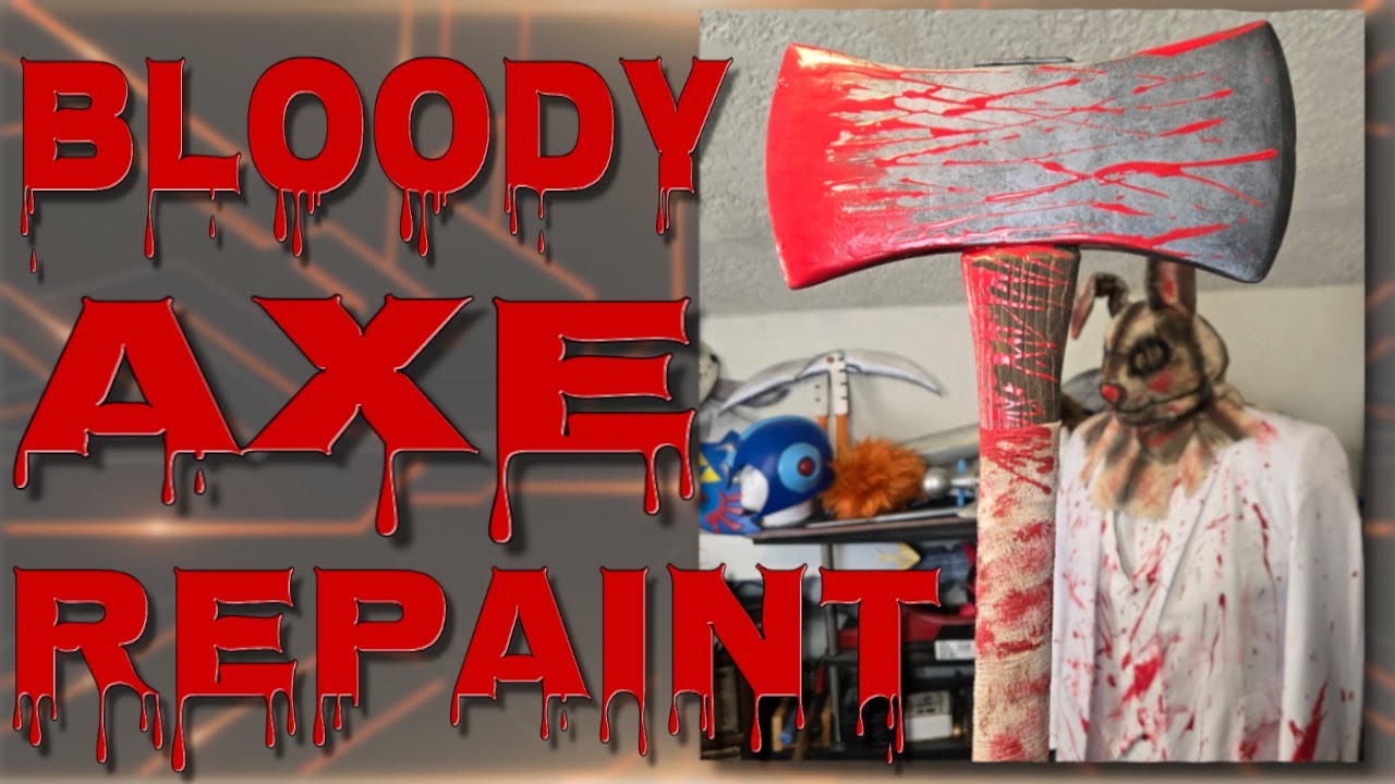 Turning this PLASTIC AXE into a BLOODY HORROR PROP!
