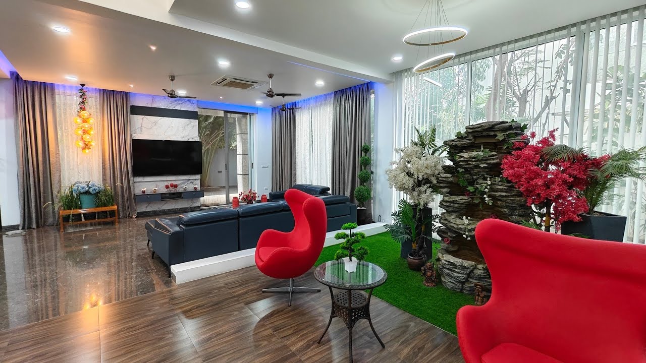 800 YARD LUXURY FULLY FURNISHED 5 BHK TRIPLEX GATED VILLA FOR SALE KOKAPET HYDERABAD ELIP PROPERTY