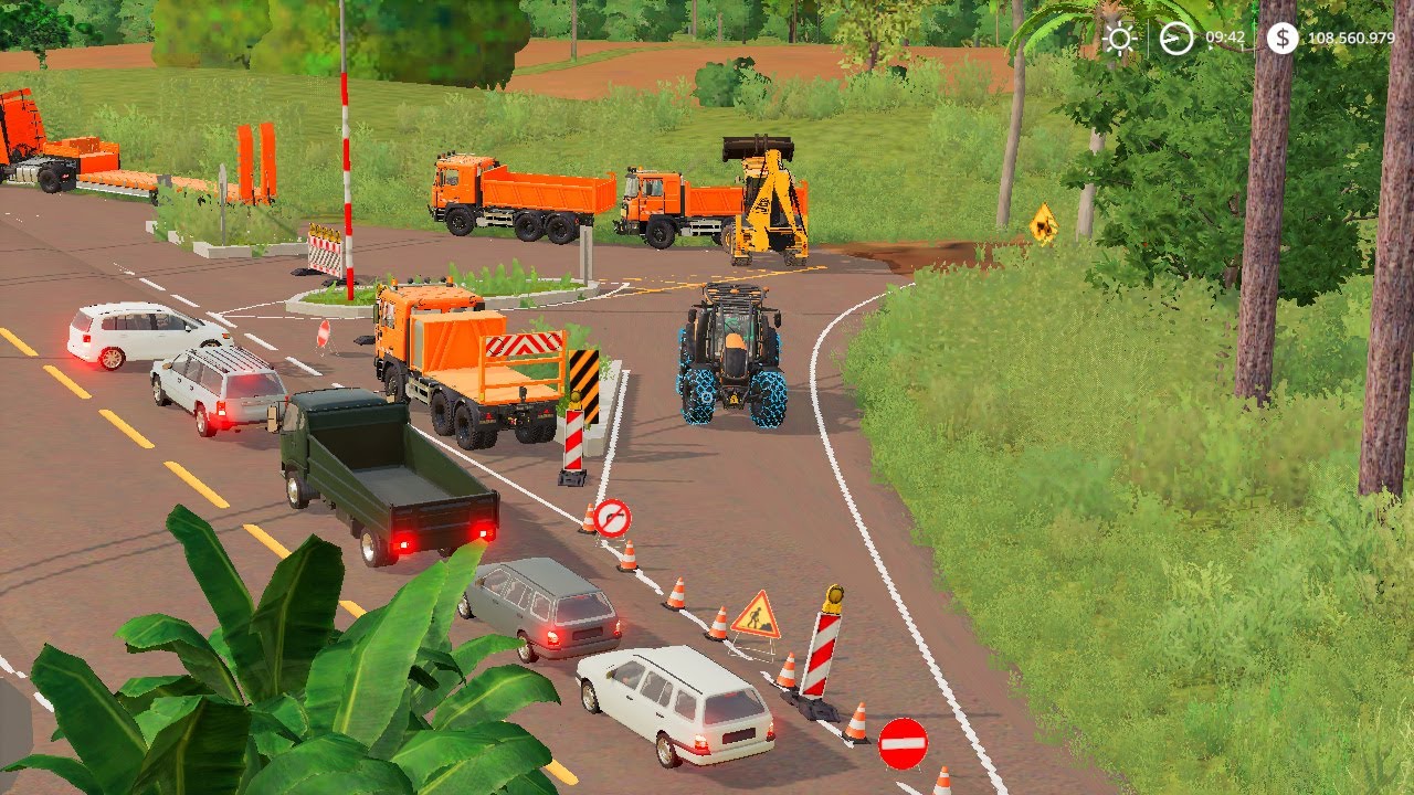 FS19 | Yol yapım çalışması - Kamu işleri - 1| Farming Simulator 19
