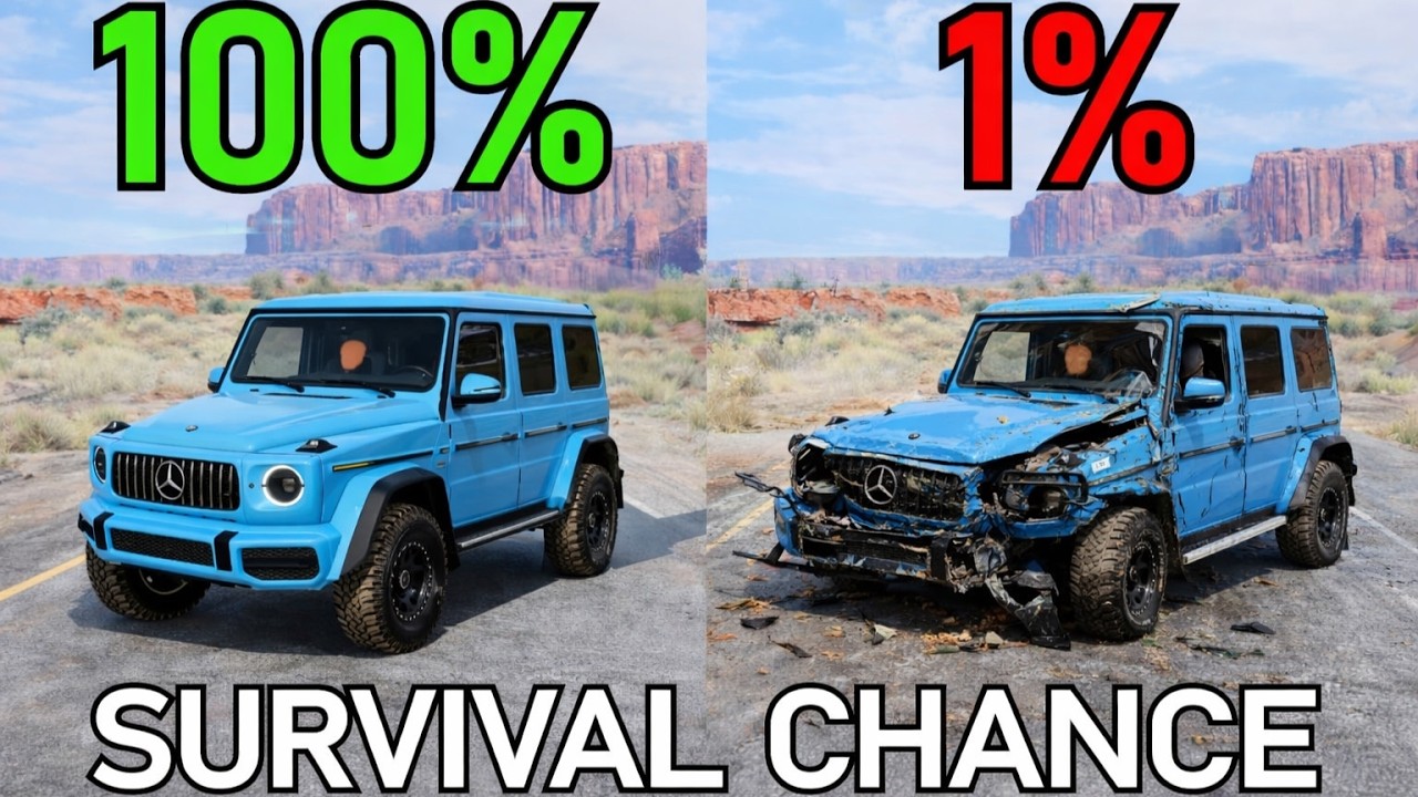 Cars vs Survival Chance Crashes 💥😱 | BeamNG.drive
