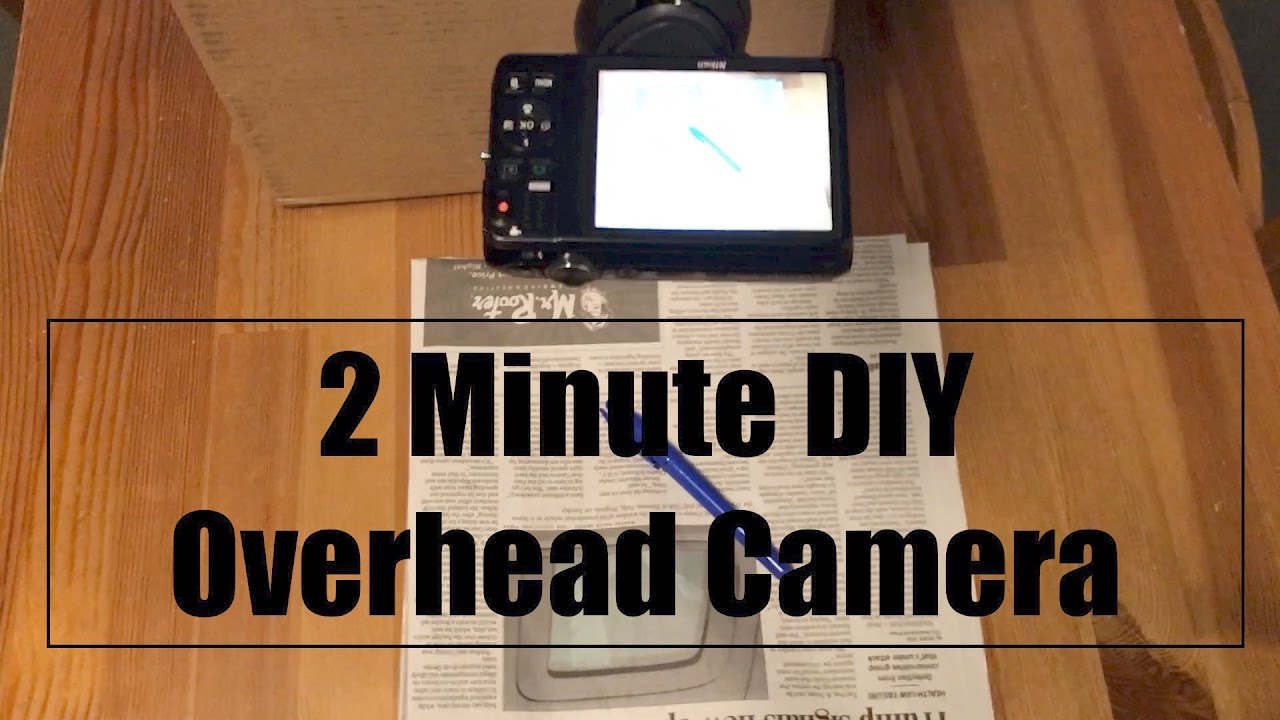 2-Minute DIY Overhead Camera Rig