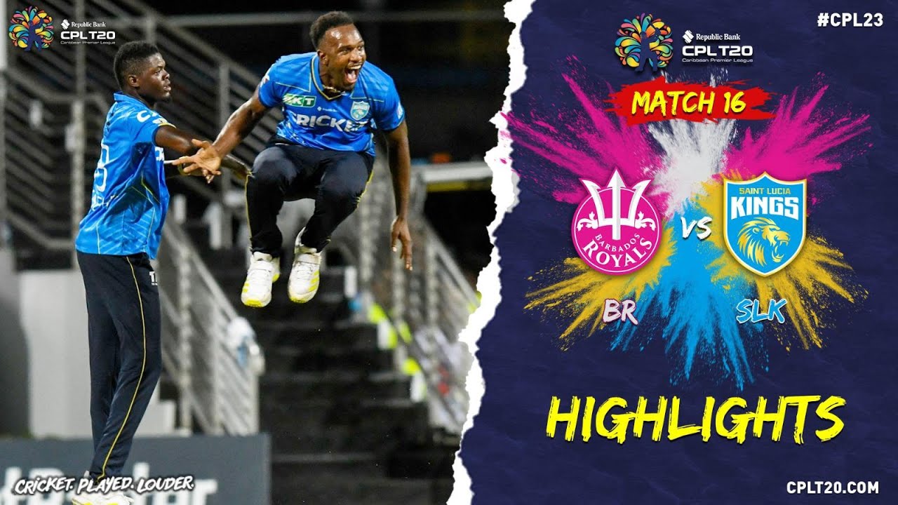 Highlights | Barbados Royals vs St Lucia Kings | CPL 2023