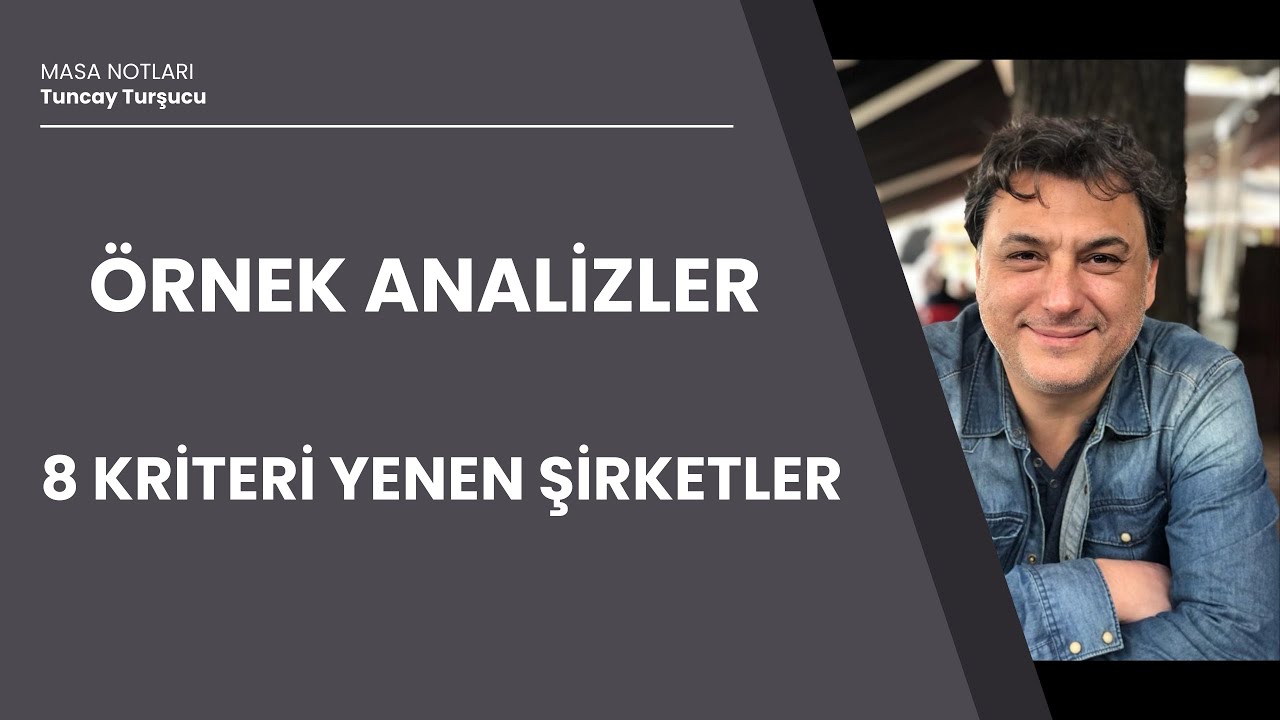 8 KRİTERİ YENEN ŞİRKETLER ve ÖRNEK ANALİZLER
