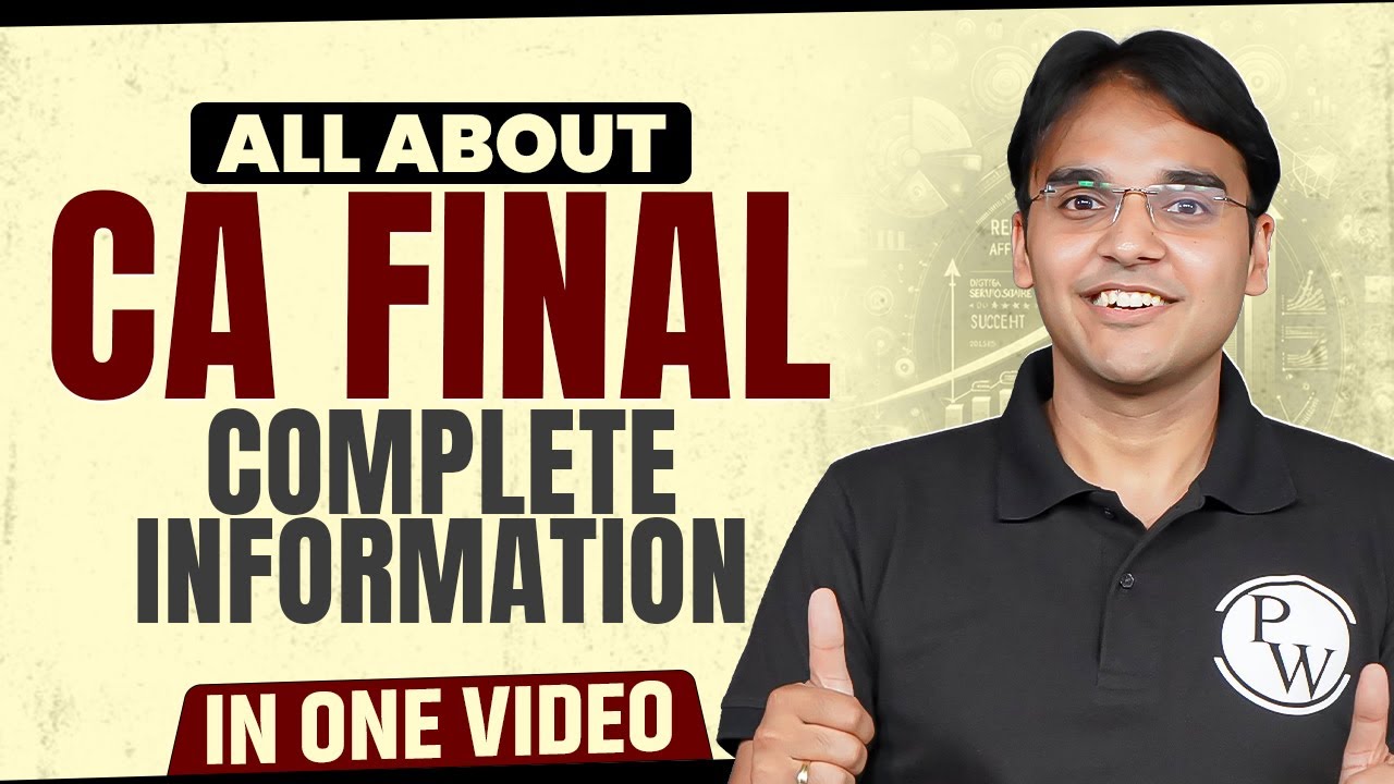 CA Final: Complete Guide in One Video 🔥 Everything You Need to Know | CA Nitin Goel