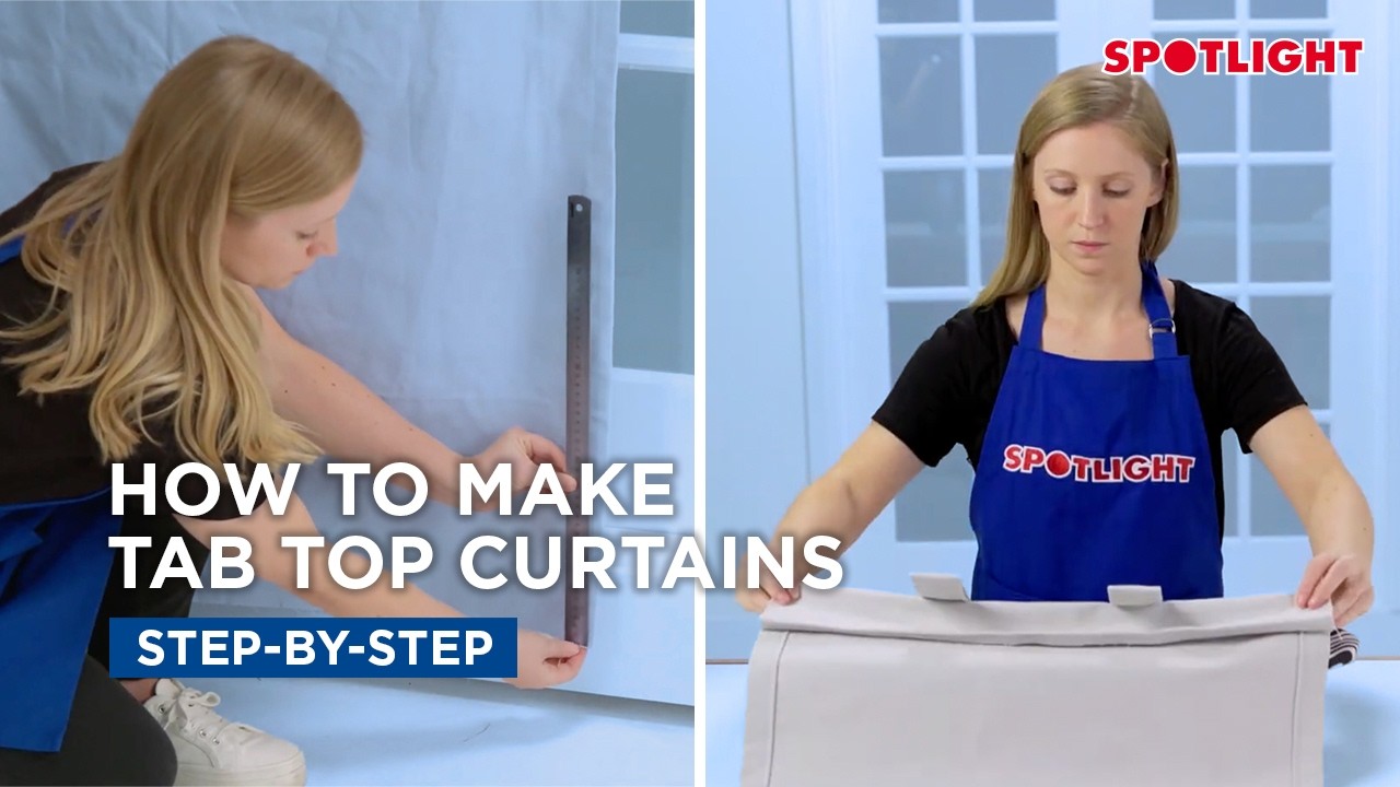 How To: Make Tab Top Curtains | Spotlight Stores