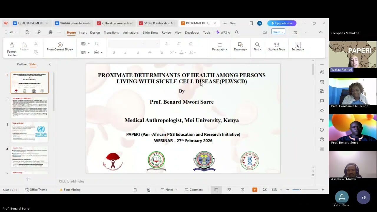 Advancing Sickle Cell Disease Control in Africa:Data, Determinants & Genetic Insights|PAPERI Webinar