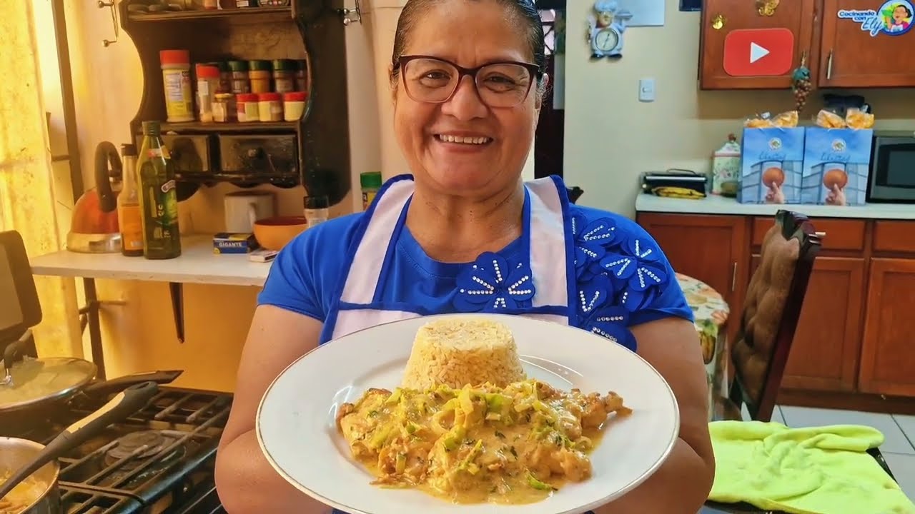 POLLO EN SALSA DE PUERRO RIQUÍSIMO 