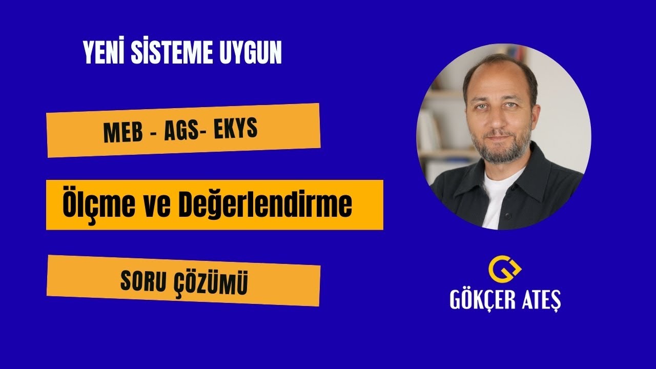 13) Soru Çözümü - Ölçme ve Değerlendirme - Ölçme Araçları II