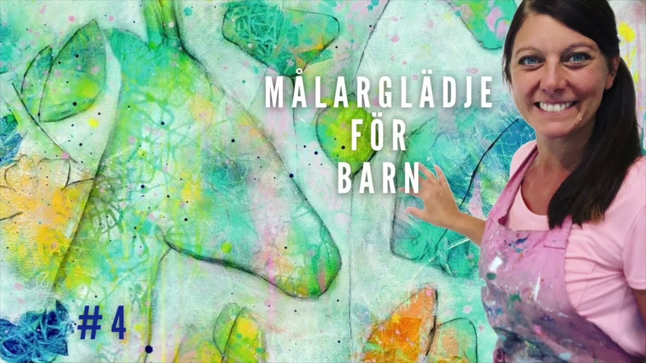 #4 M&aring;largl&auml;dje f&ouml;r barn - M&aring;la med rinnteknik