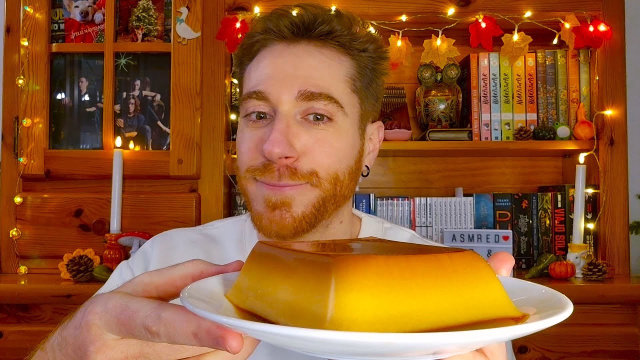 [ASMR] Comiendo Mucho Flan 🍮  | Susurros. Eating Sounds