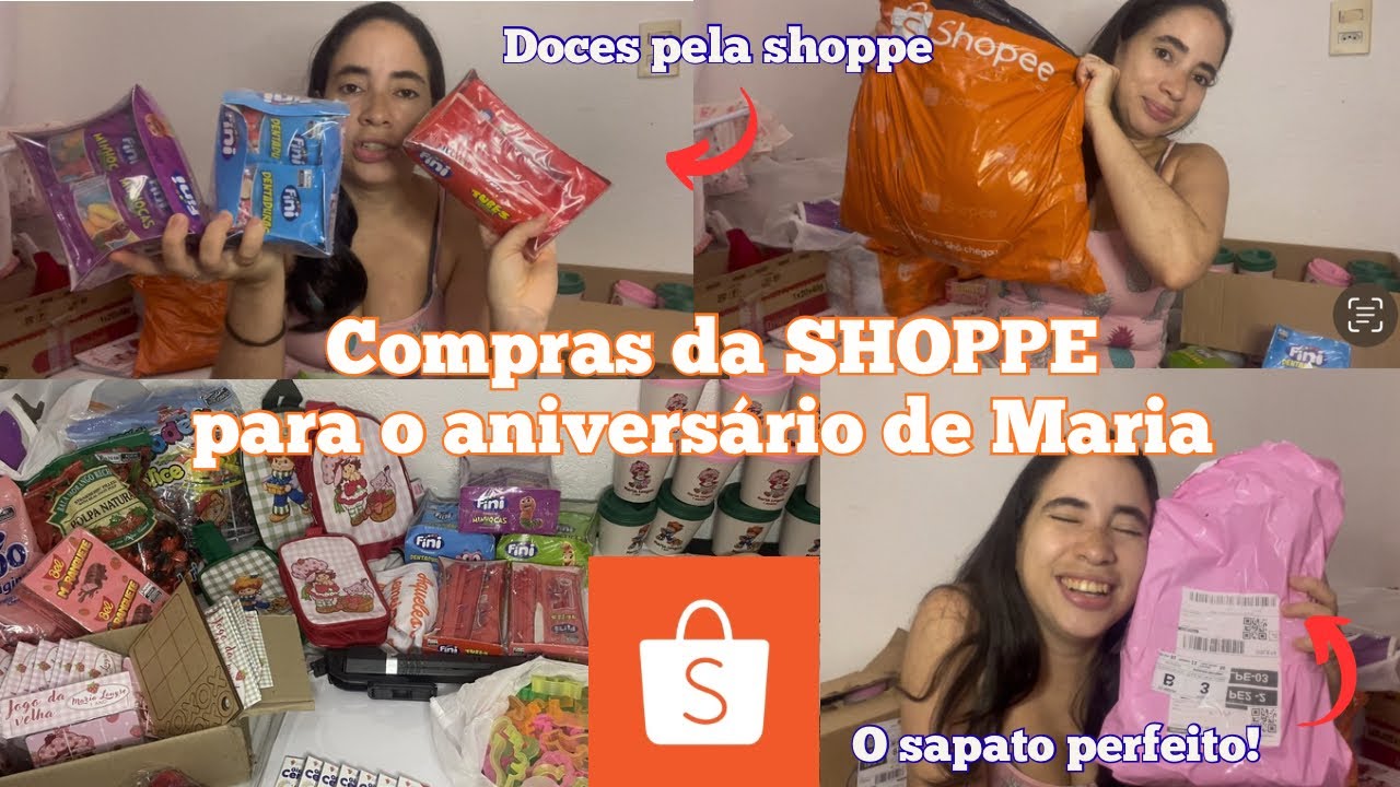 Compras da SHOPPE para o aniversário! 