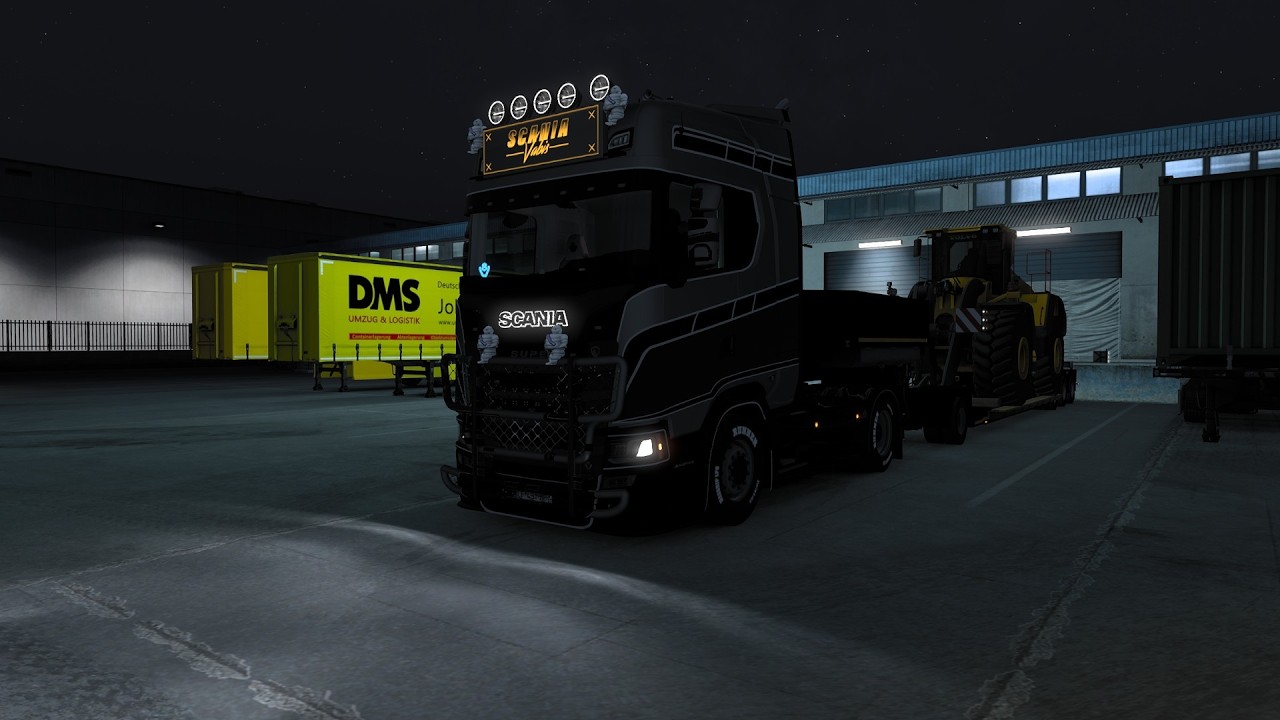 transport engin de tp en scania 520S V8🚛‼️