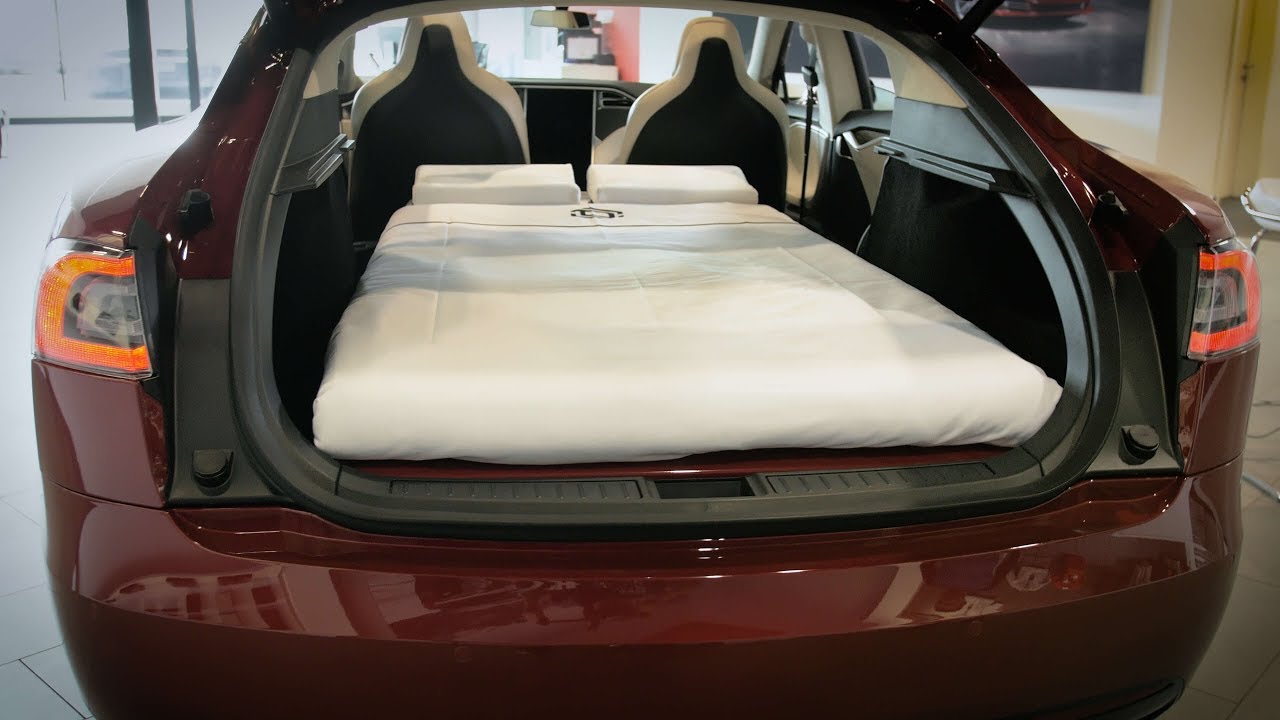 Sleep in Tesla Model S | DreamCase Car Bed