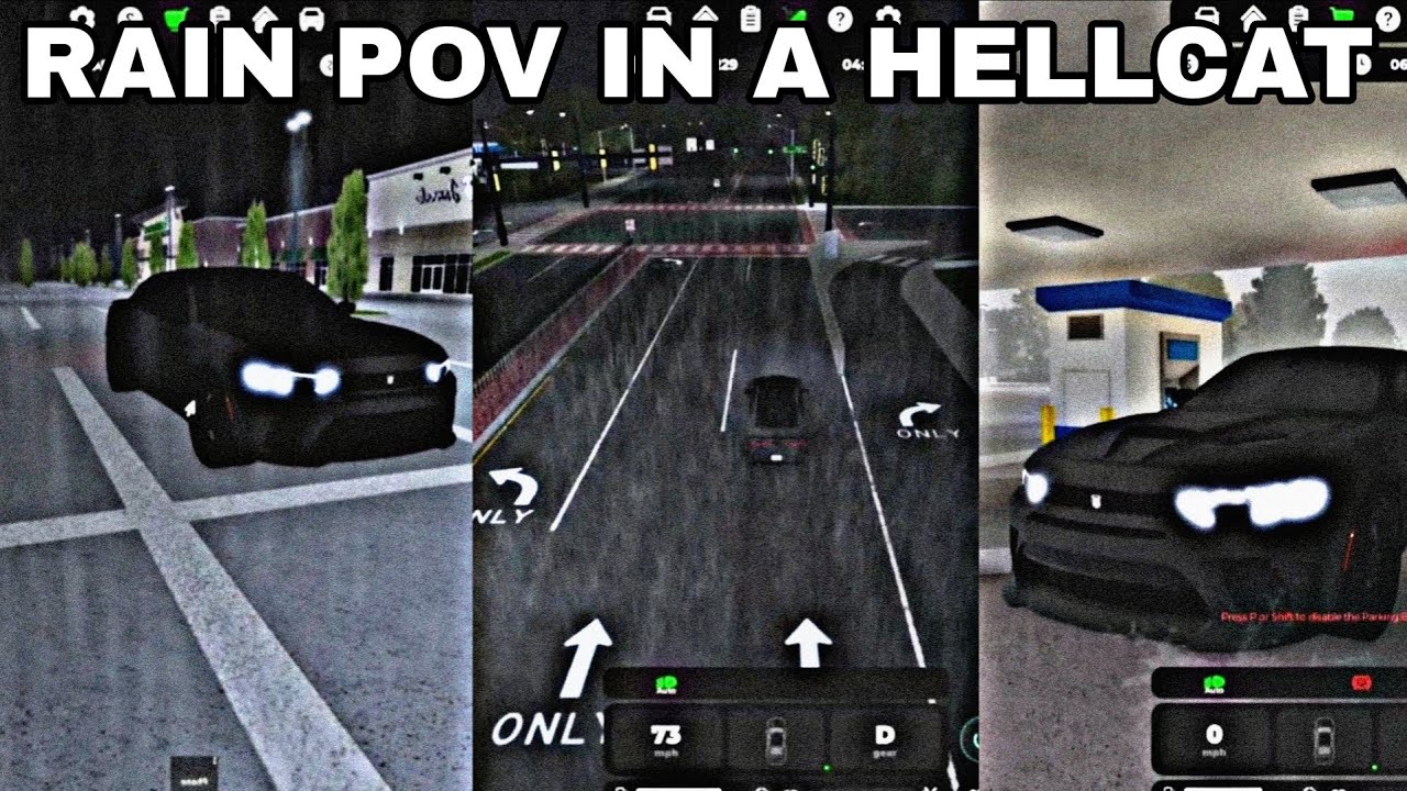 IN THE RAIN POV WITH THE HELLCAT | RENSSELAER COUNTY | ROBLOX