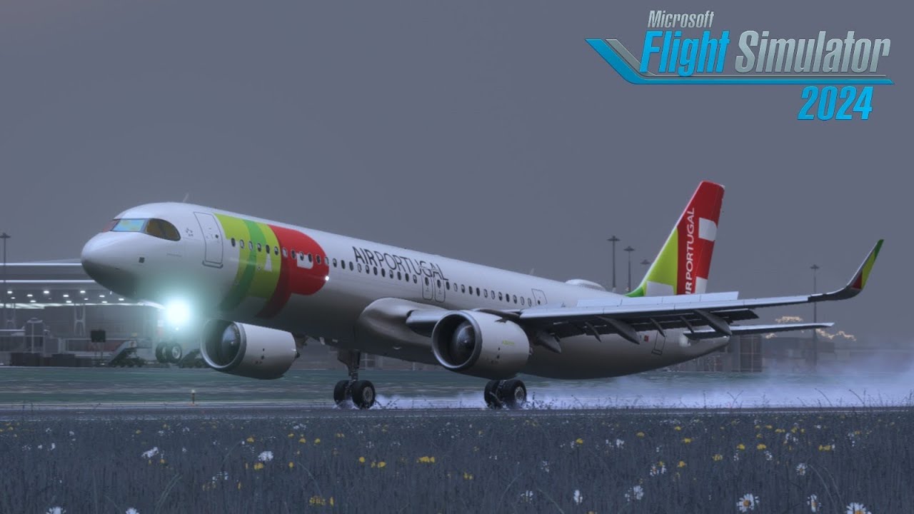 FS 2024 | FOGGY RNP RNW 35 Approach into Porto | TAP A321neo