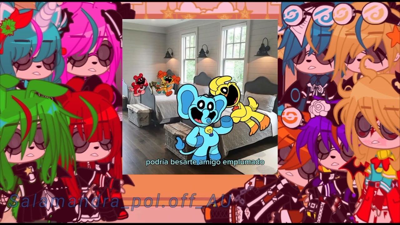 Los Smiling Critters y Miss Delight reaccionan a sus ships//@Salamandra.AU_Creation//1/?//Mi AU 💕