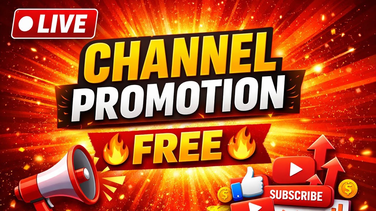 Live channel promotion in 2 minute free✅